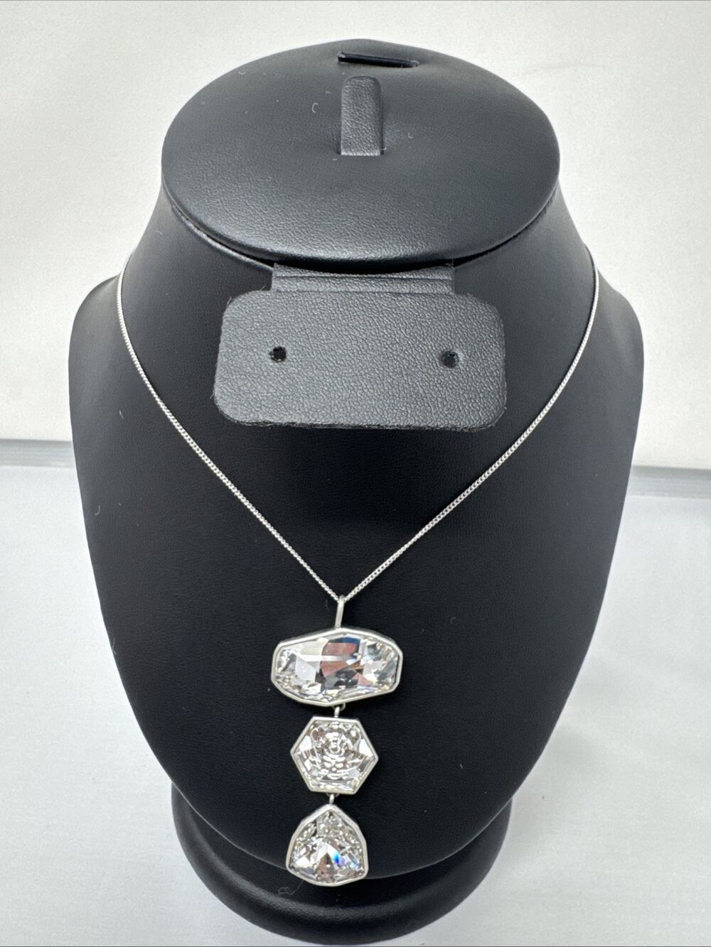 Touchstone Crystal CRYSTAL CLEAR Pendent New In Box